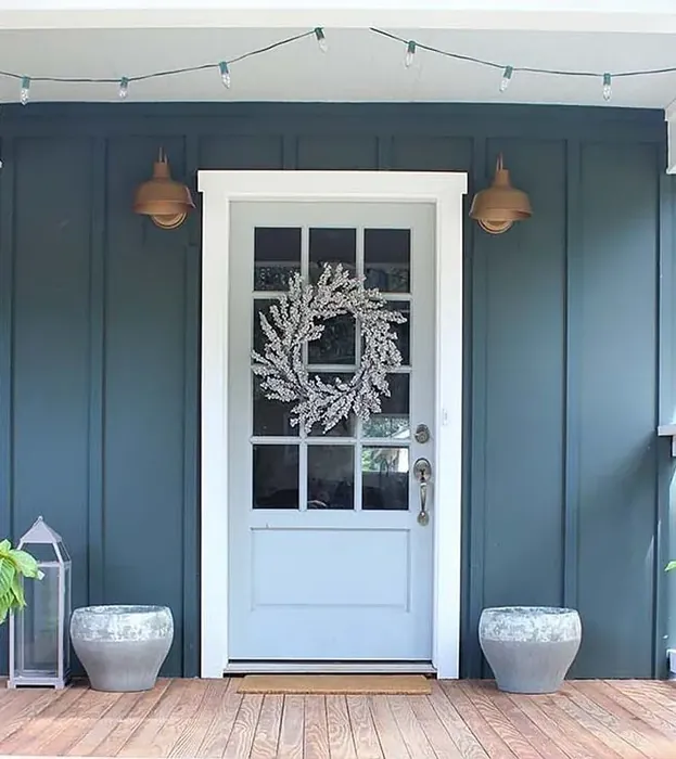 Benjamin Moore Iced Marble front door 