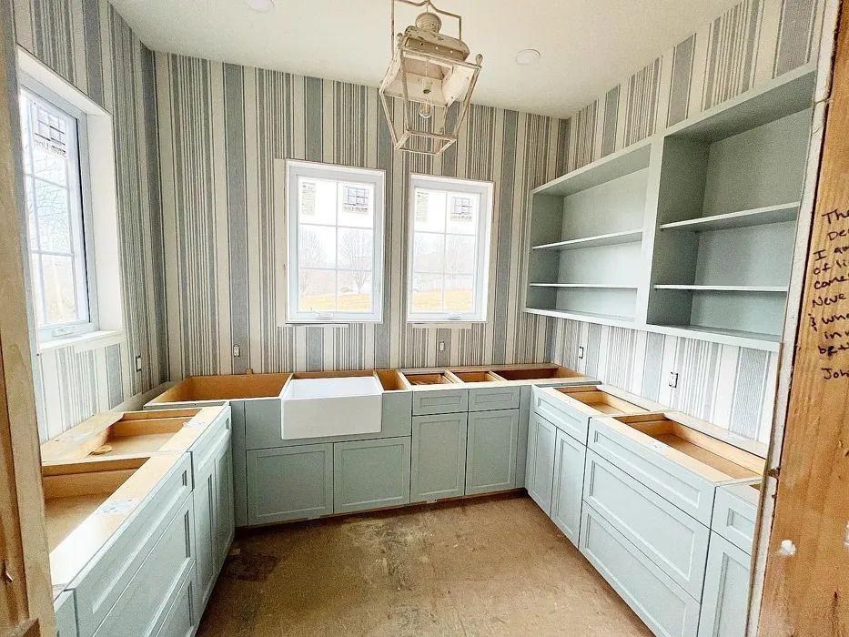 Iced Marble kitchen cabinets 