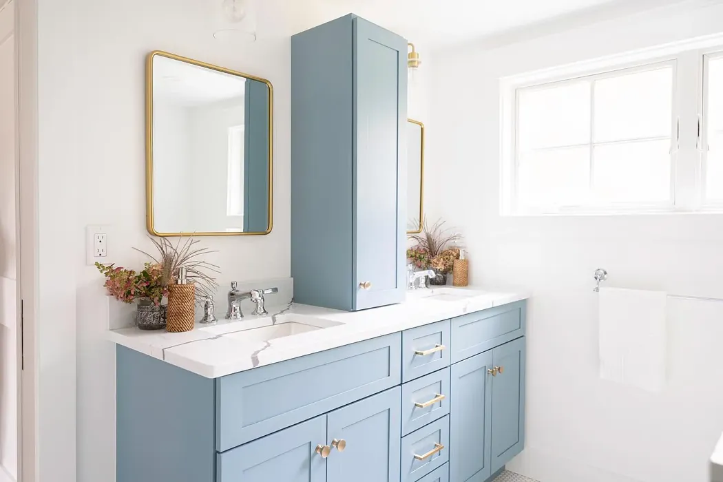 Benjamin Moore Jamestown Blue Bathroom Vanity