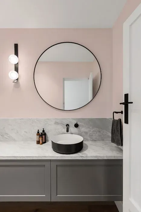 Benjamin Moore Key Pearl minimalist bathroom