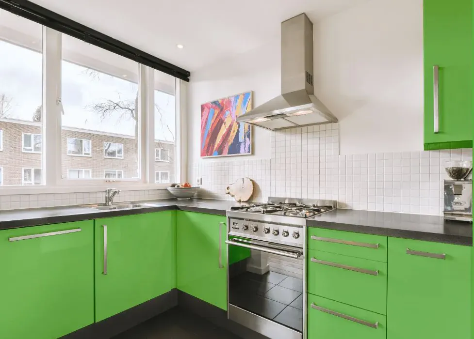 Benjamin Moore Killala Green kitchen cabinets