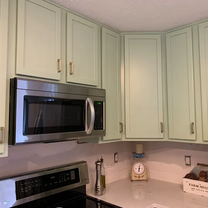Kittery Point Green kitchen cabinets 