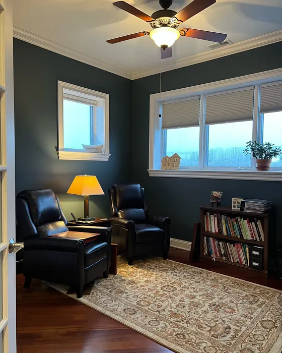 Benjamin Moore Knoxville Gray living room paint