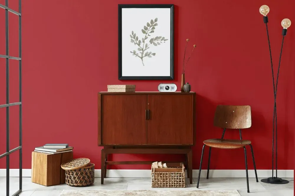 Benjamin Moore Ladybug Red japandi interior