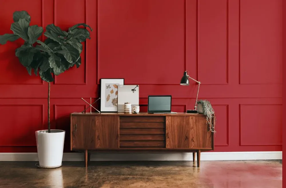 Benjamin Moore Ladybug Red modern interior