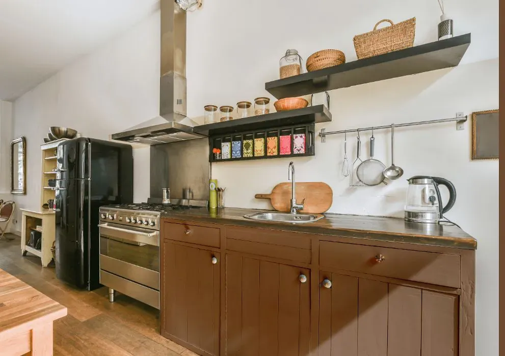 Benjamin Moore Lake Shore Trail kitchen cabinets