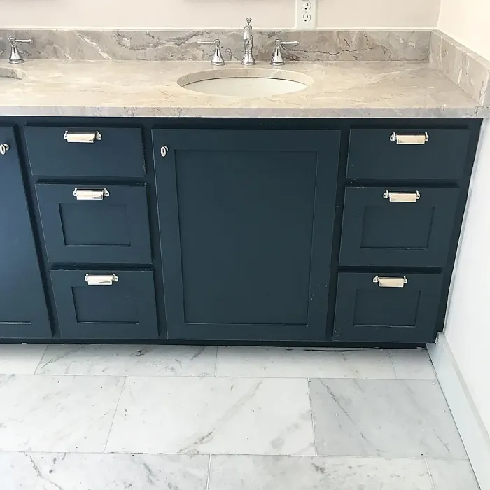 Lead Gray bathroom vanity color review