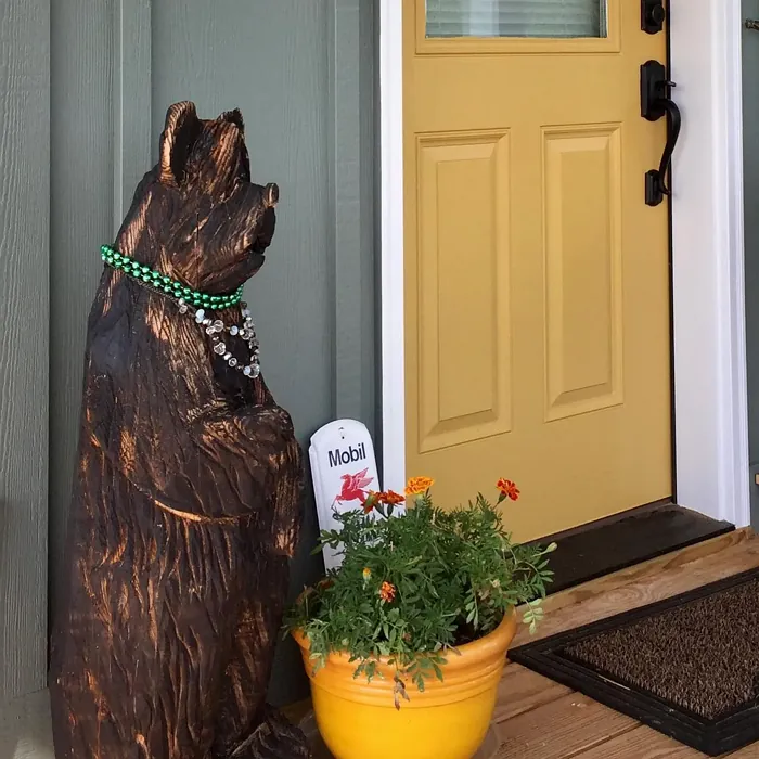 Benjamin Moore Leap of Faith front door 