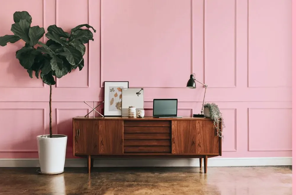 Benjamin Moore Light Chiffon Pink modern interior