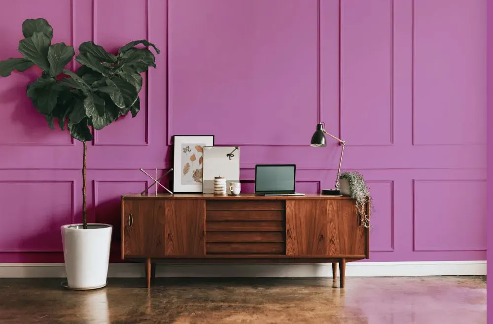 Benjamin Moore Lilac Pink modern interior