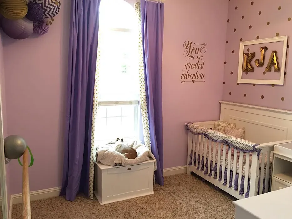 Benjamin Moore Lily Lavender nursery color