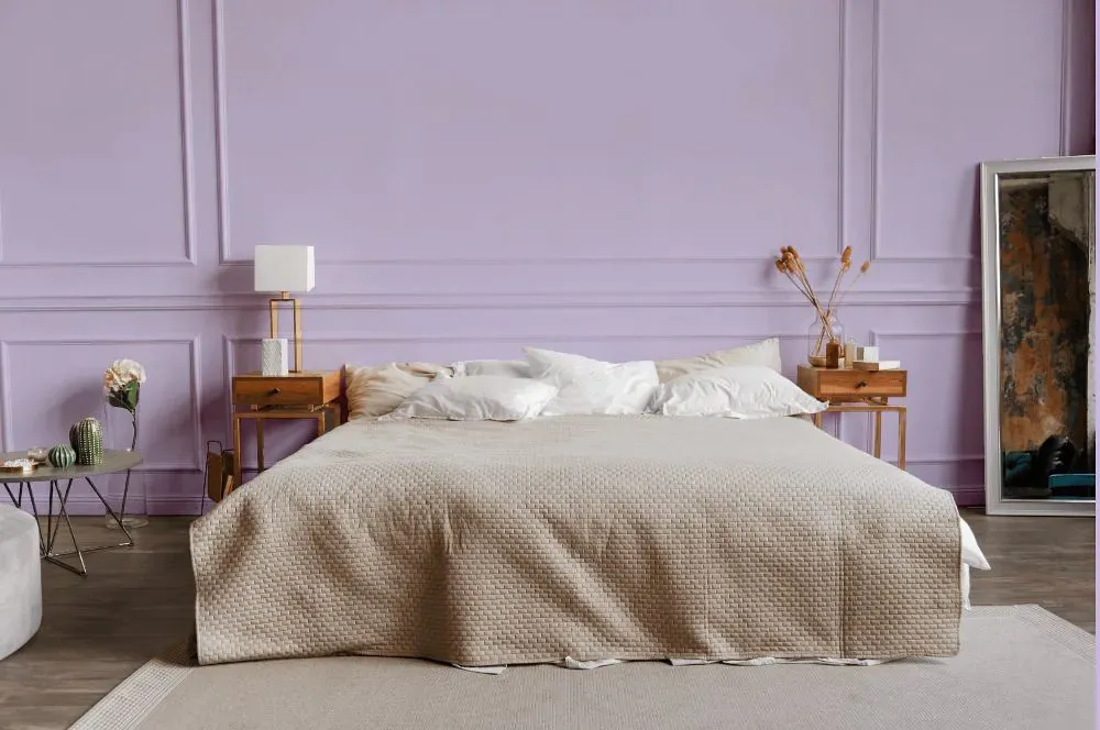 Benjamin Moore Lily Lavender bedroom