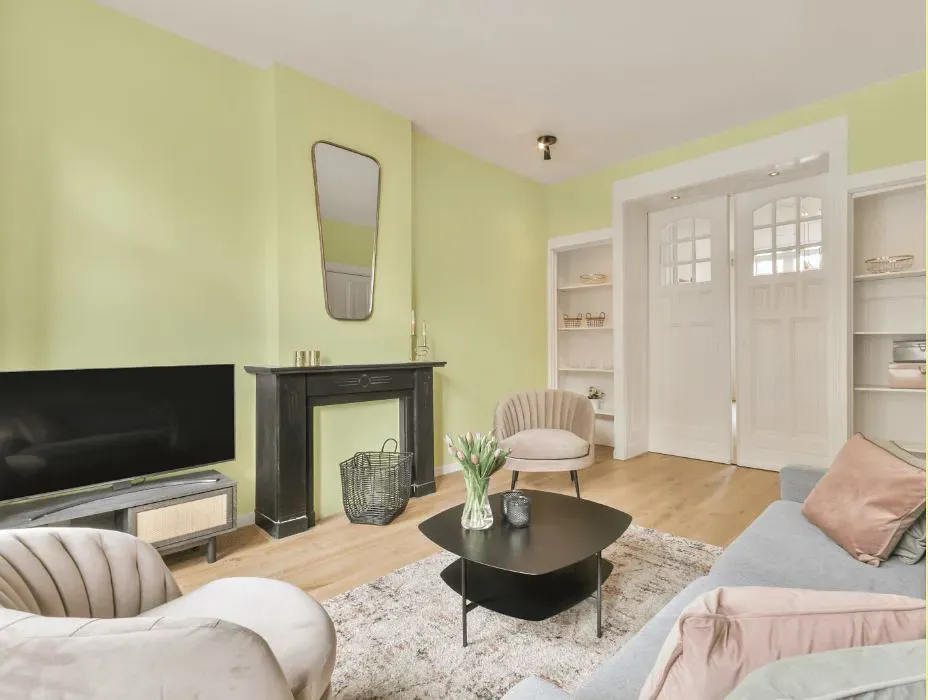 Benjamin Moore Lime Ricky victorian house interior