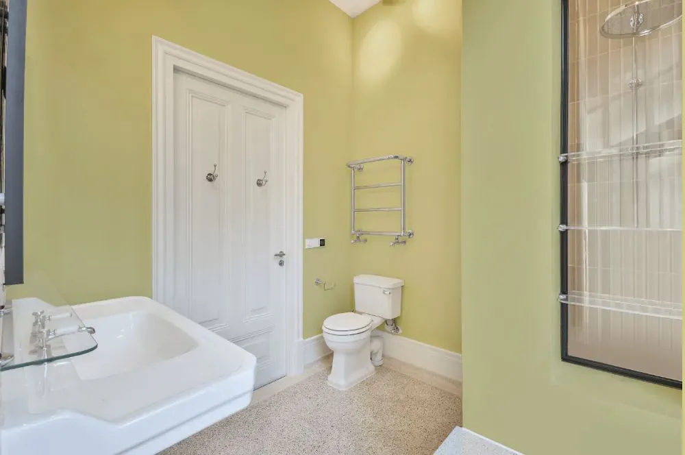 Benjamin Moore Lime Sherbet bathroom