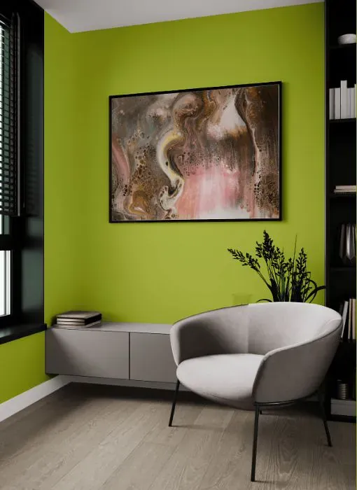 Benjamin Moore Limeade living room