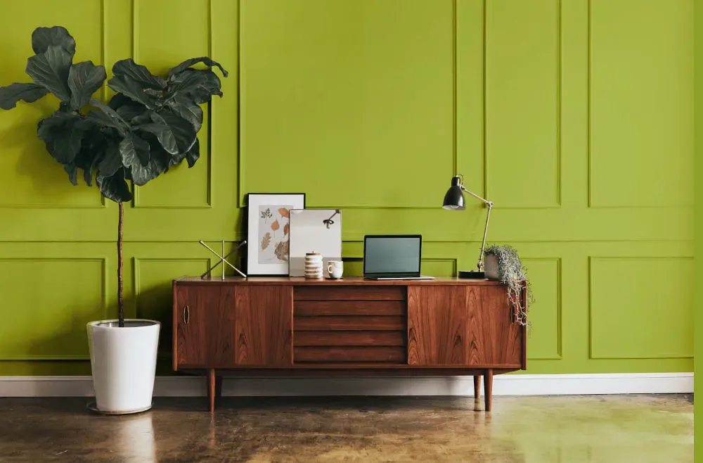 Benjamin Moore Limeade modern interior