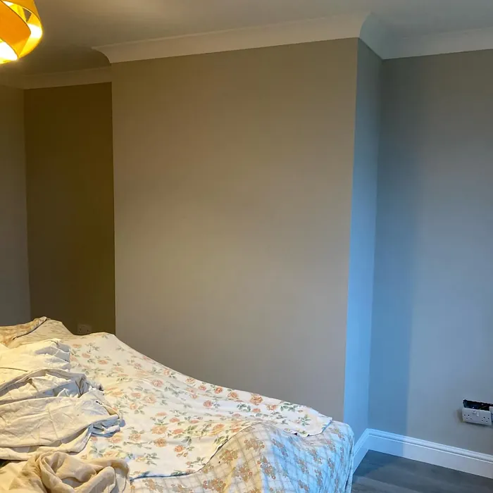 Benjamin Moore London Fog accent wall 