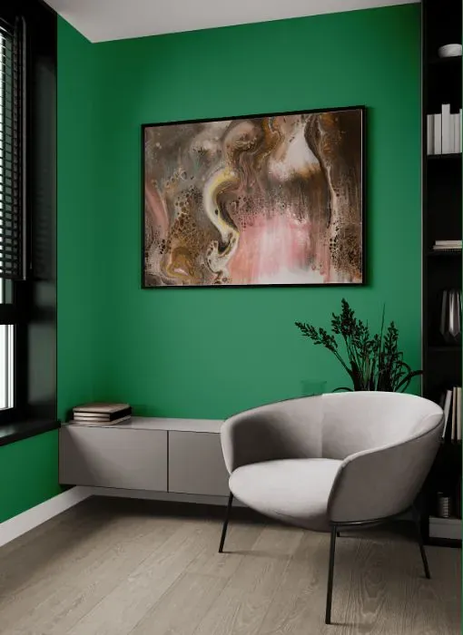 Benjamin Moore Luck of the Irish living room