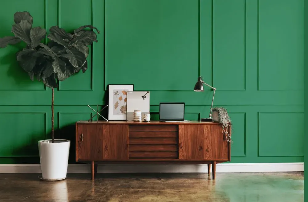 Benjamin Moore Luck of the Irish modern interior