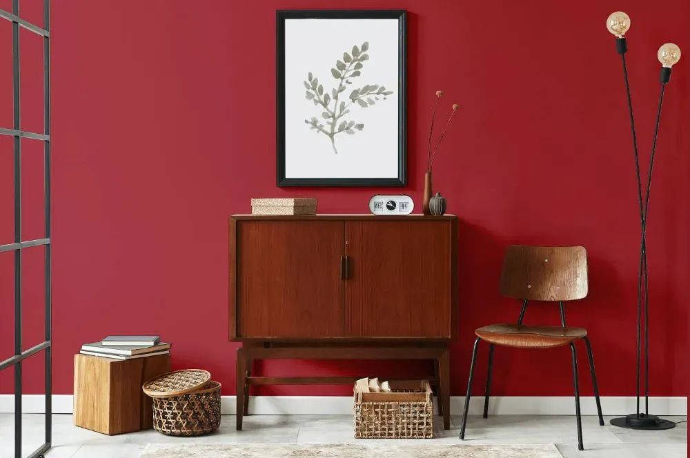 Benjamin Moore Lyons Red japandi interior