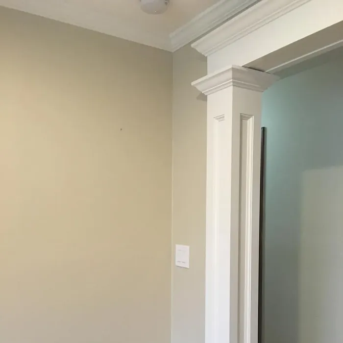 Benjamin Moore Manchester Tan wall paint makeover
