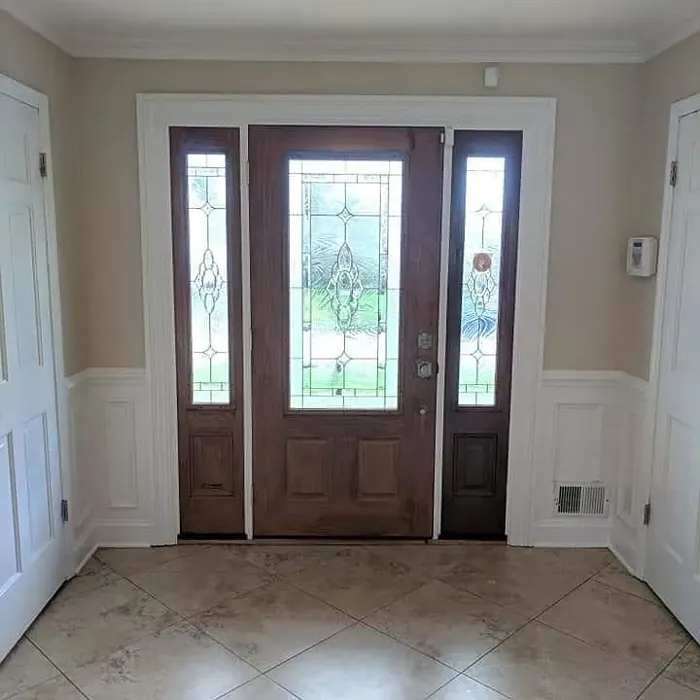 Benjamin Moore Manchester Tan hallway paint