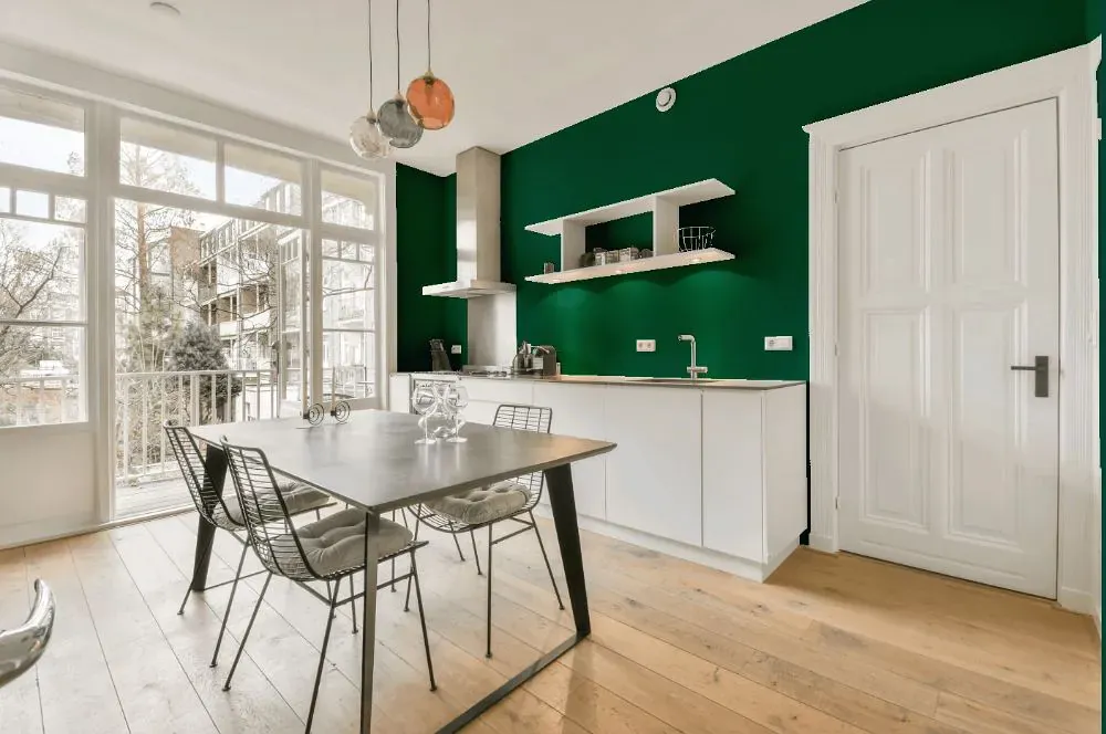 Benjamin Moore Manor Green kitchen review