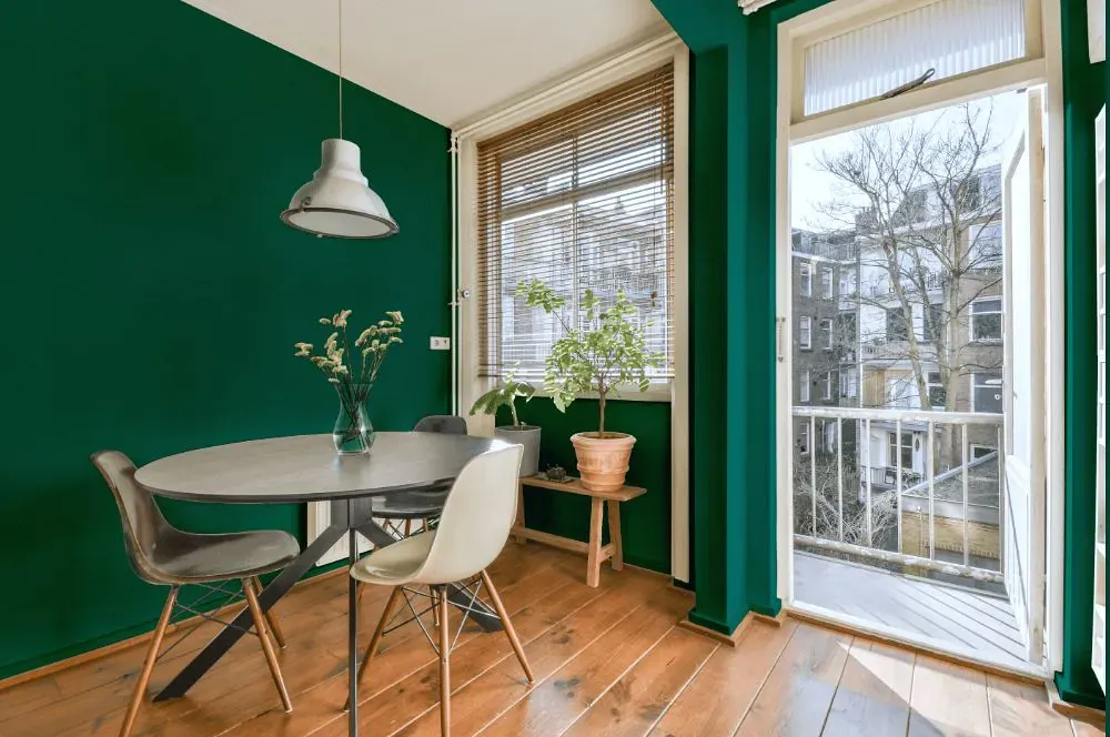 Benjamin Moore Manor Green living room