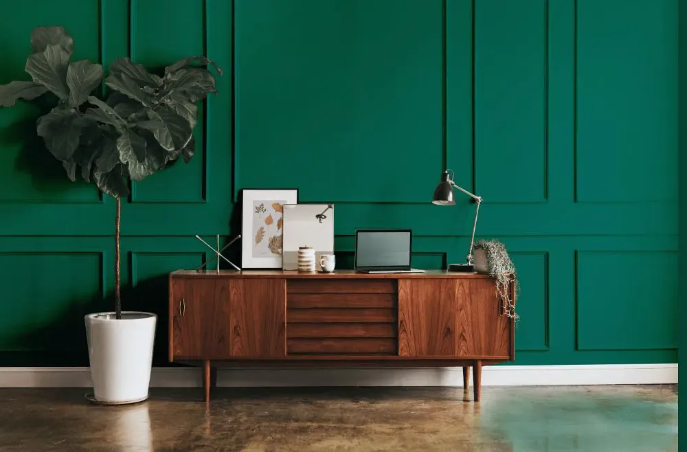 Benjamin Moore Manor Green modern interior