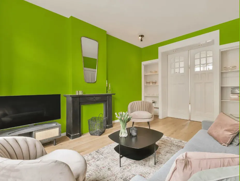 Benjamin Moore Margarita victorian house interior