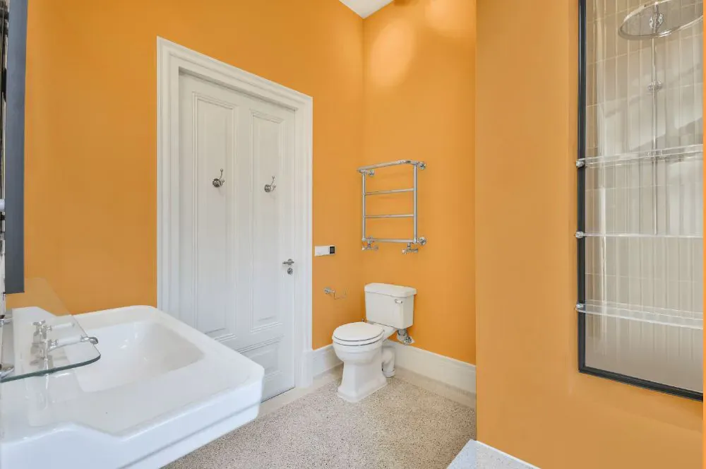 Benjamin Moore Marmalade bathroom