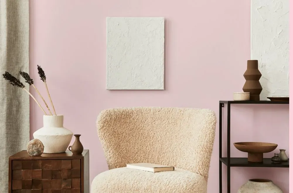 Benjamin Moore Marshmallow Bunny living room interior