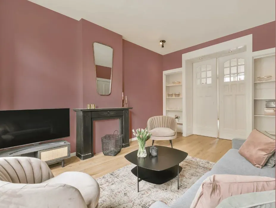 Benjamin Moore Mauve Mist victorian house interior