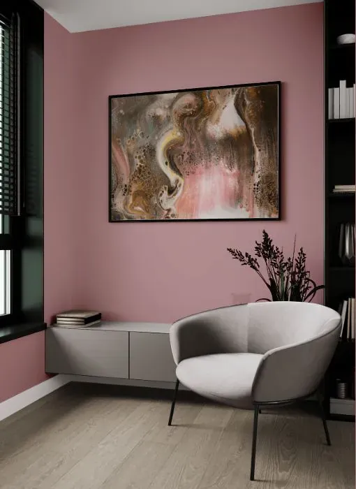 Benjamin Moore Mauve Mist living room