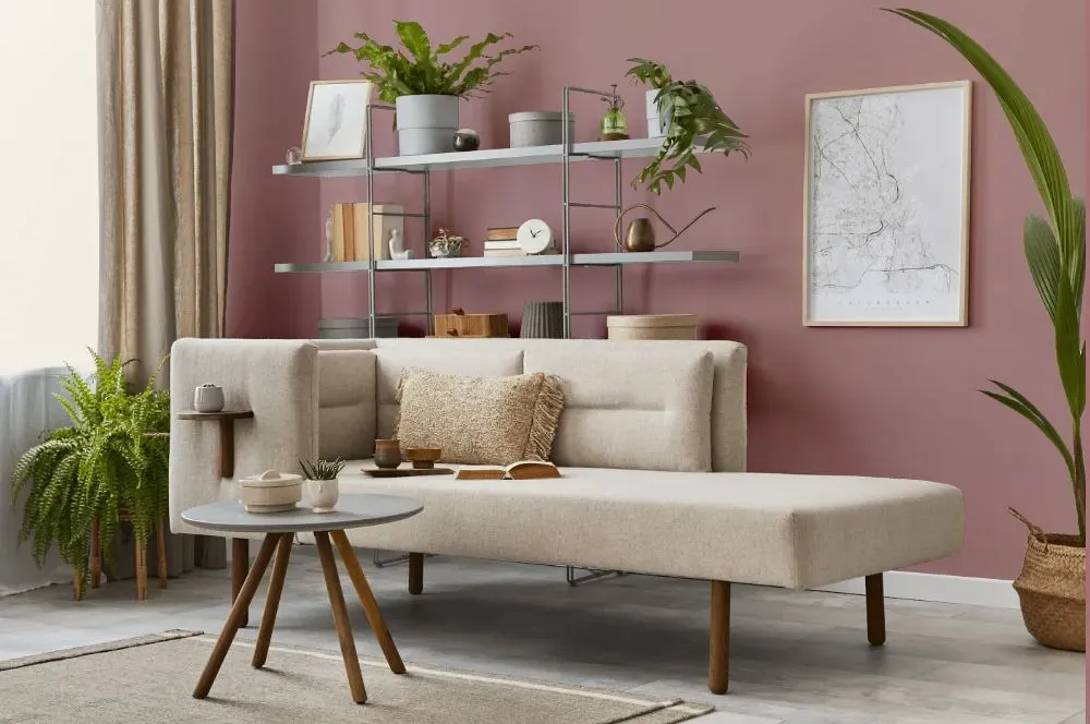 Benjamin Moore Mauve Mist living room