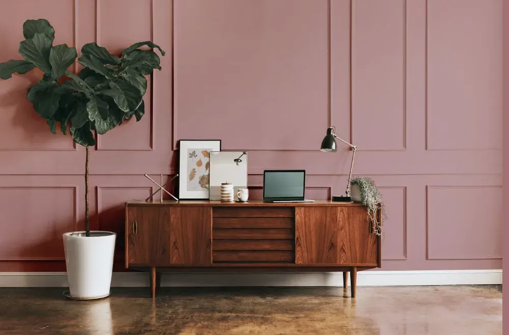 Benjamin Moore Mauve Mist modern interior