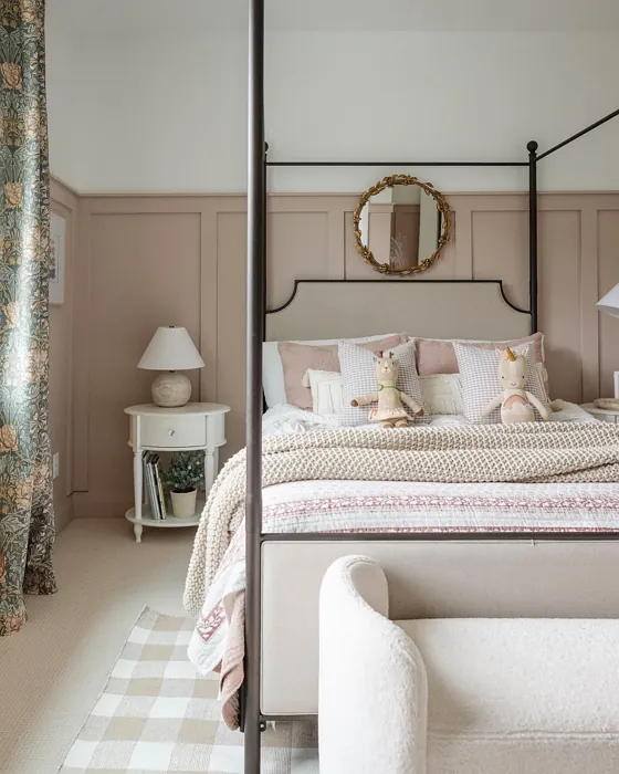 Meadow Pink Bedroom Panelling