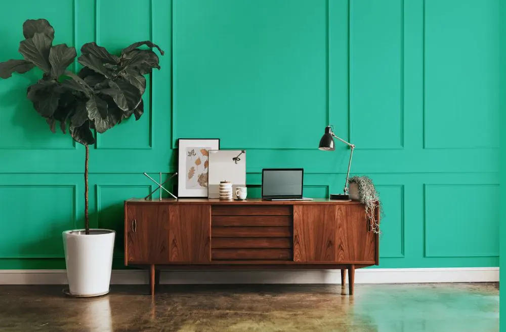 Benjamin Moore Miami Green modern interior