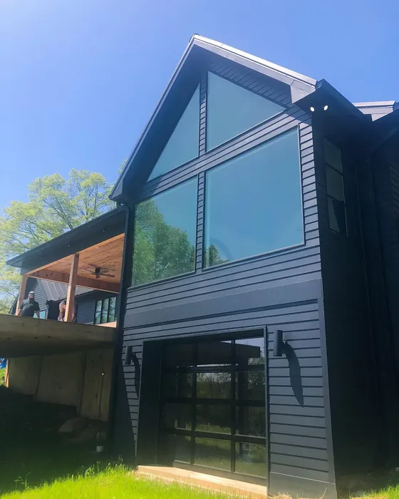 Benjamin Moore Midnight Oil house exterior paint