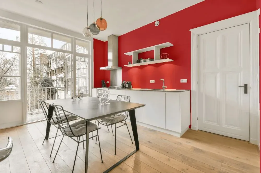 Benjamin Moore Milano Red kitchen review