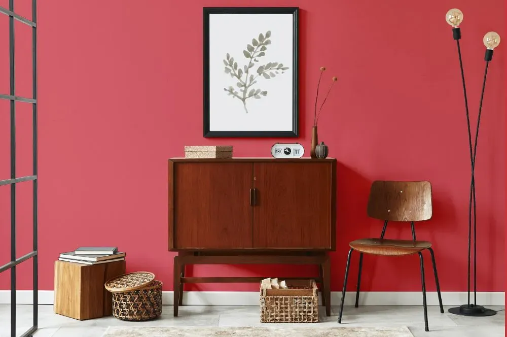 Benjamin Moore Milano Red japandi interior