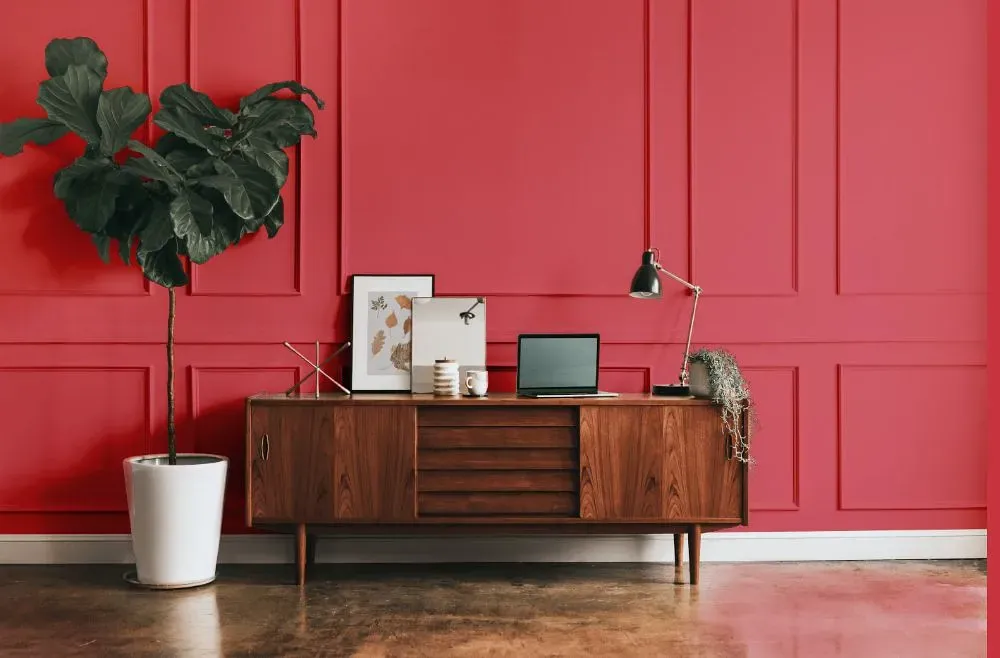 Benjamin Moore Milano Red modern interior