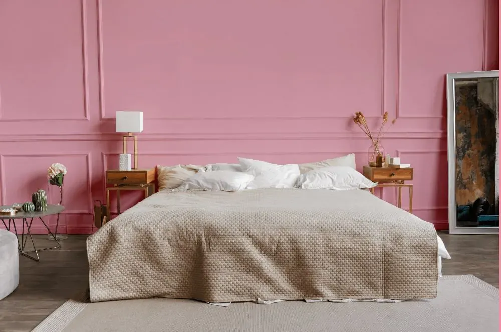 Benjamin Moore Misted Rose bedroom