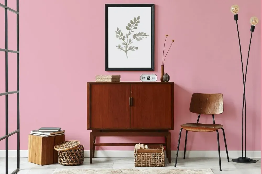 Benjamin Moore Misted Rose japandi interior