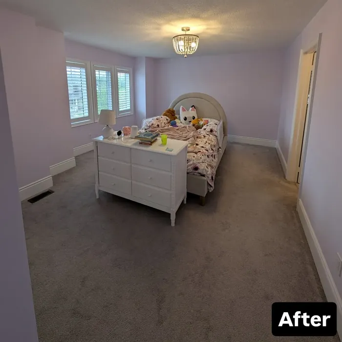 Benjamin Moore Misty Lilac kids' room 