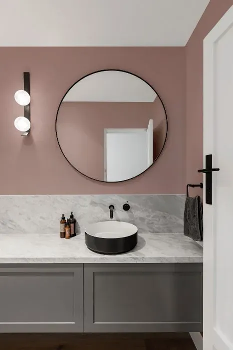 Benjamin Moore Monet minimalist bathroom