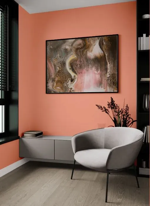 Benjamin Moore Monticello Peach living room