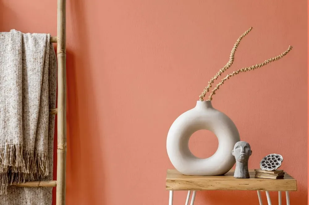 Benjamin Moore Monticello Peach wall