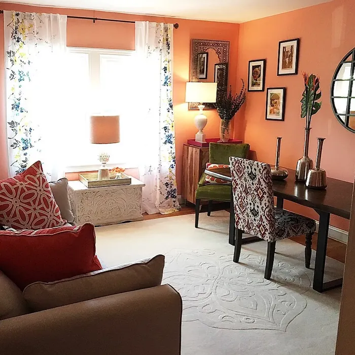 Benjamin Moore Monticello Peach dining room color