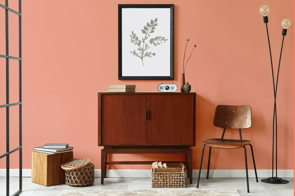 Benjamin Moore Monticello Peach japandi interior